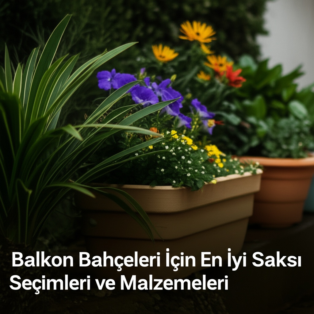 Balkon Bahçeleri İçin En İyi Saksı Seçimleri ve Malzemeleri
