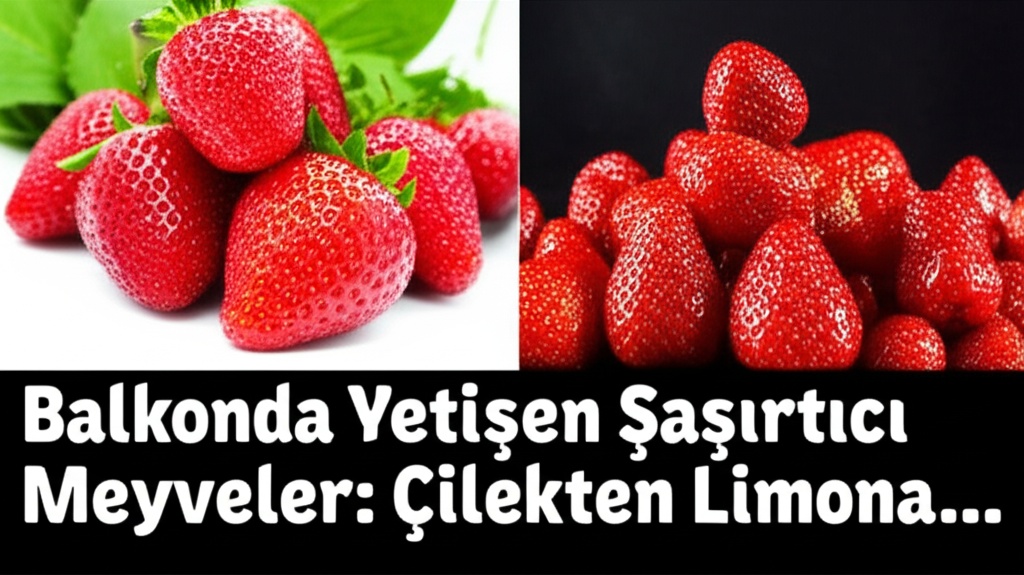 Balkonda Yetişen Şaşırtıcı Meyveler: Çilekten Limona…