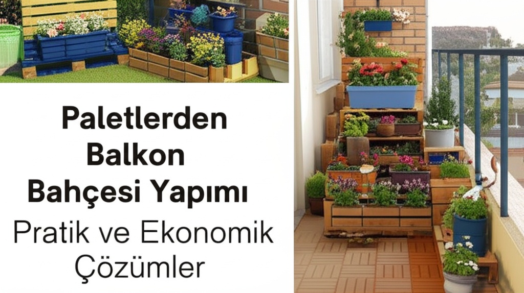 Paletlerden Balkon Bahçesi Yapımı: Pratik ve Ekonomik Çözümler